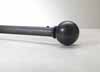 16mm curtain pole, Alexandra finial, Beeswax finish